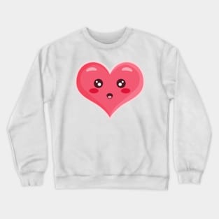 Kawaii Heart Crewneck Sweatshirt